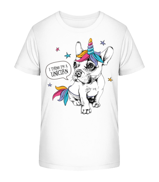 I Am A Unicorn - Kid's Bio T-Shirt Stanley Stella - White - Front