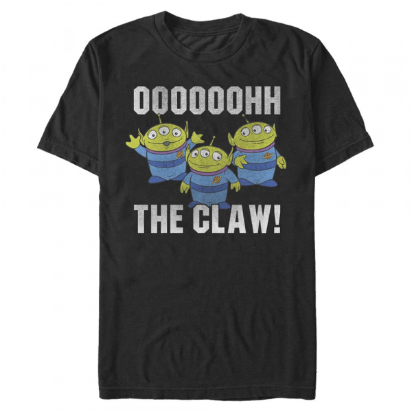 Pixar - Toy Story - Aliens The Claw - Men's T-Shirt - Black - Front