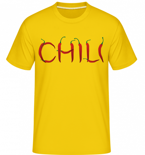 Chili -  Shirtinator Men's T-Shirt - Golden yellow - Front