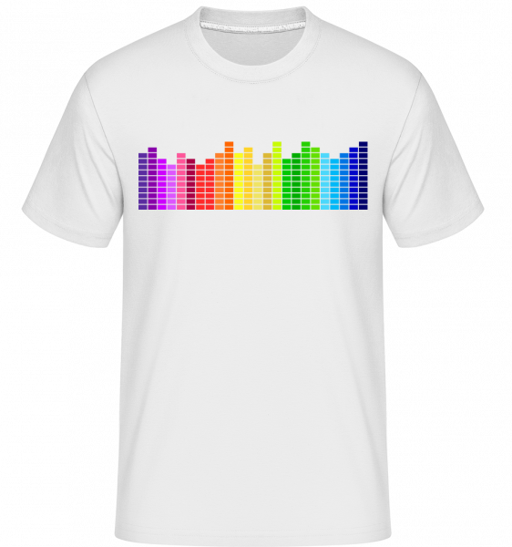Regenbogen Soundbars - Shirtinator Männer T-Shirt - Weiß - Vorn