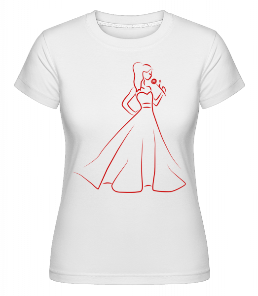 Bride Icon Red - Shirtinator Frauen T-Shirt - Weiß - Vorn
