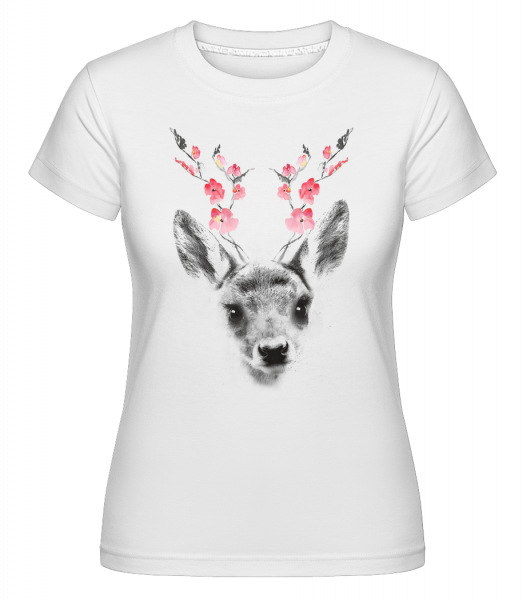 Spring Deer -  Shirtinator Women's T-Shirt - White - Vorn