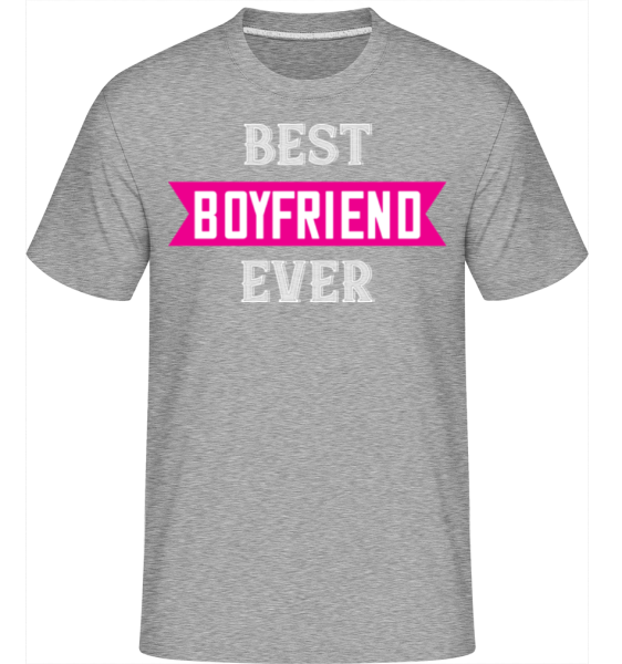 Best Boyfriend Ever -  Shirtinator Men's T-Shirt - Heather grey - Front