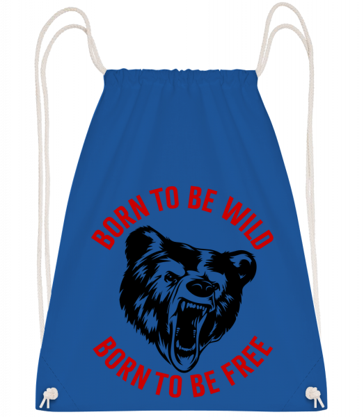 Born To Be Wild Red - Drawstring Backpack - Royal blue - Vorn
