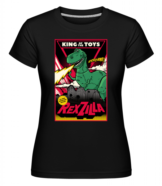 Rexzilla -  Shirtinator Women's T-Shirt - Black - Front