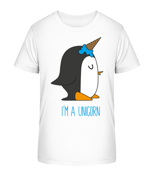 I´M A Unicorn - Kinder Bio T-Shirt Stanley Stella - Weiß - Vorne