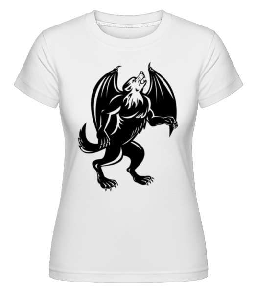 Gothic Monster Black -  Shirtinator Women's T-Shirt - White - Front
