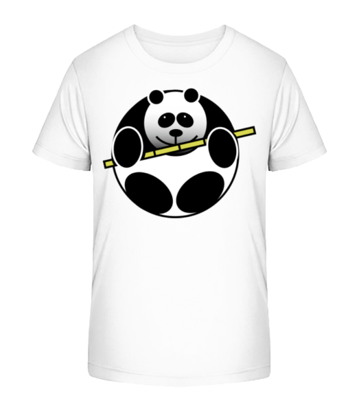 Panda Comic - Kinder Bio T-Shirt Stanley Stella - Weiß - Vorne