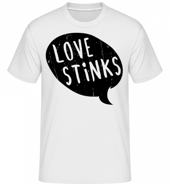 Love Stinks Bubble - Shirtinator Männer T-Shirt - Weiß - Vorn