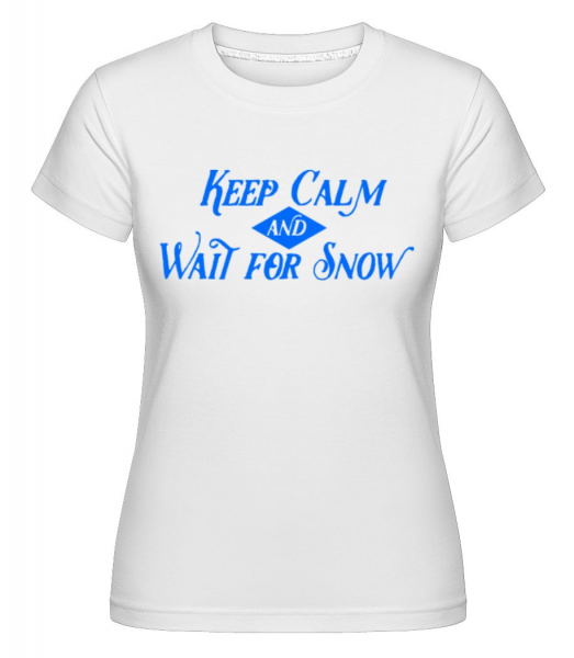 Wait For Snow -  Shirtinator Women's T-Shirt - White - Front