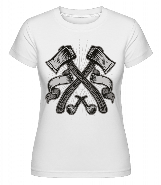 Axes - Shirtinator Frauen T-Shirt - Weiß - Vorn