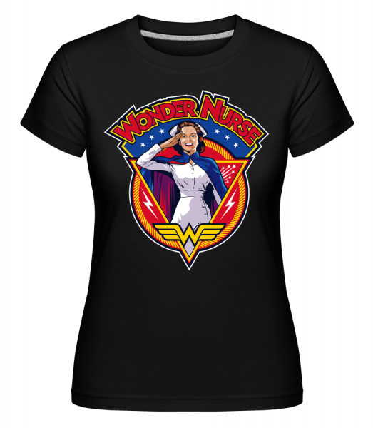 Wonder Nurse -  Shirtinator Women's T-Shirt - Black - Front