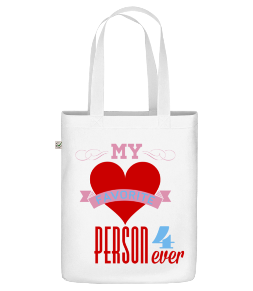 My Favorite Person 4Ever - Organic tote bag - White - Front