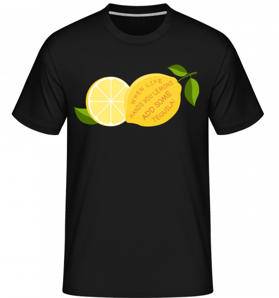 Lemon and Tequila - Shirtinator Männer T-Shirt - Schwarz - Vorn