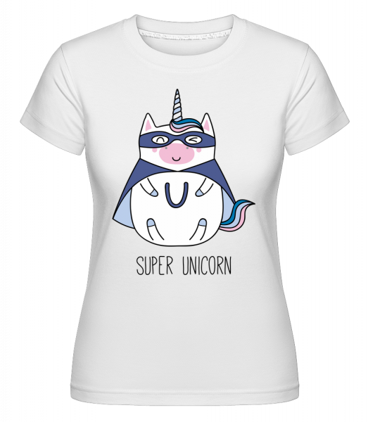 Super Unicorn -  Shirtinator Women's T-Shirt - White - Front