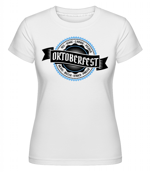 Oktoberfest Draft Bitter - Shirtinator Frauen T-Shirt - Weiß - Vorn