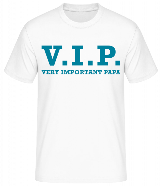 V.I.P Very Important Papa - Basic T-Shirt - Weiß - Vorn