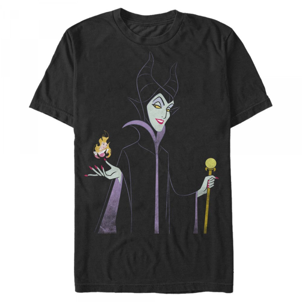 Disney - Sleeping Beauty - Maleficent Minimal - Men's T-Shirt - Black - Front