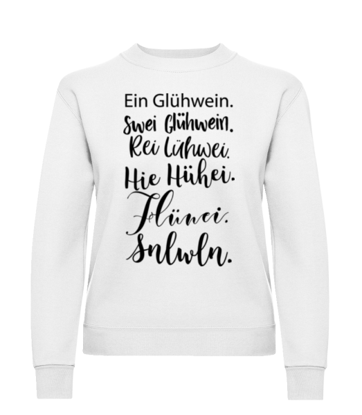 Glühwein Never Ending Story - Frauen Pullover - Weiß - Vorne