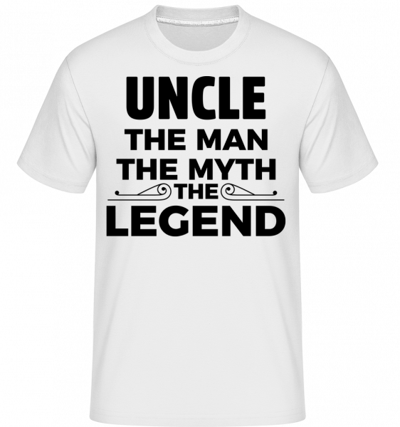 Uncle The Man The Legend - Shirtinator Männer T-Shirt - Weiß - Vorn