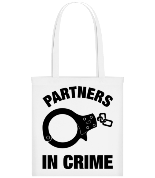 Partner in crime - Stofftasche - Weiß - Vorne