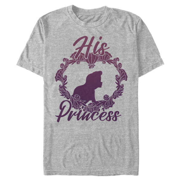 Disney Classics - The Little Mermaid - Malá mořská víla His Princess - Valentine's Day - Men's T-Shirt - Heather grey - Front