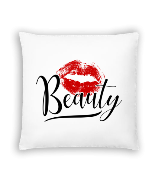Beauty Kissing Mouth - Cushion - White - Front