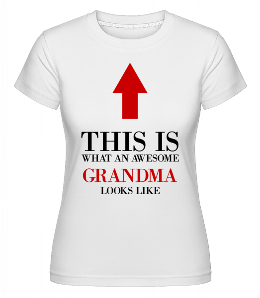 Awesome Grandma -  Shirtinator Women's T-Shirt - White - Front