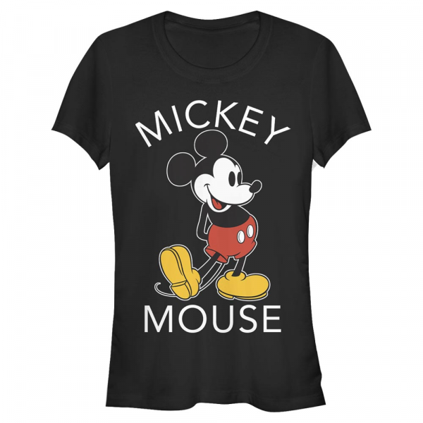 Disney - Micky Maus - Mickey Mouse Mickey Classic - Frauen T-Shirt - Schwarz - Vorne