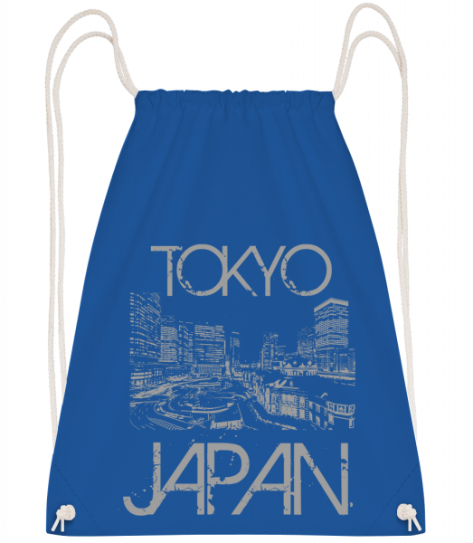 Tokyo Japan - Turnbeutel - Royalblau - Vorn