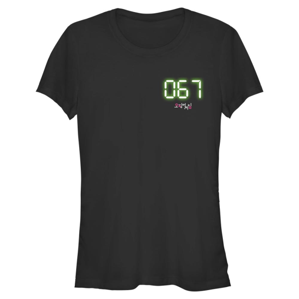 Netflix - Squid Game - Logo Sixty Seven - Frauen T-Shirt - Schwarz - Vorne