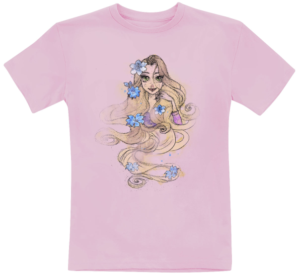 Disney - Rapunzel - Rapunzel LetDownYourHair - Kinder T-Shirt - Rosa - Vorne