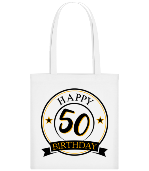 Happy Birthday 50 - Tote Bag - White - Front